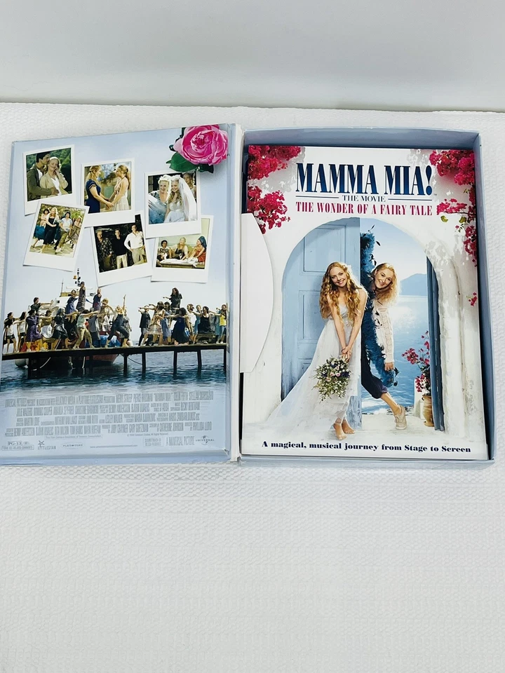 Mamma Mia (Blu Ray, Cd, 2009, 2-Disc Set, WS Gimmie More Gift Set Foto 3 de 4