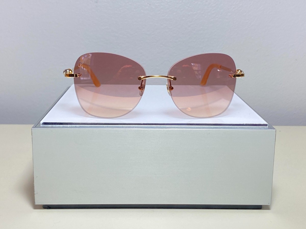 New, Authentic, Never Used Cartier CT0091S Gold Butterfly  display picture 2