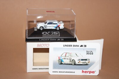 Herpa 3533 Modellauto  1:87  DTM  Linder BMW M3 Dekra 16 Altfrid Heger  OVP