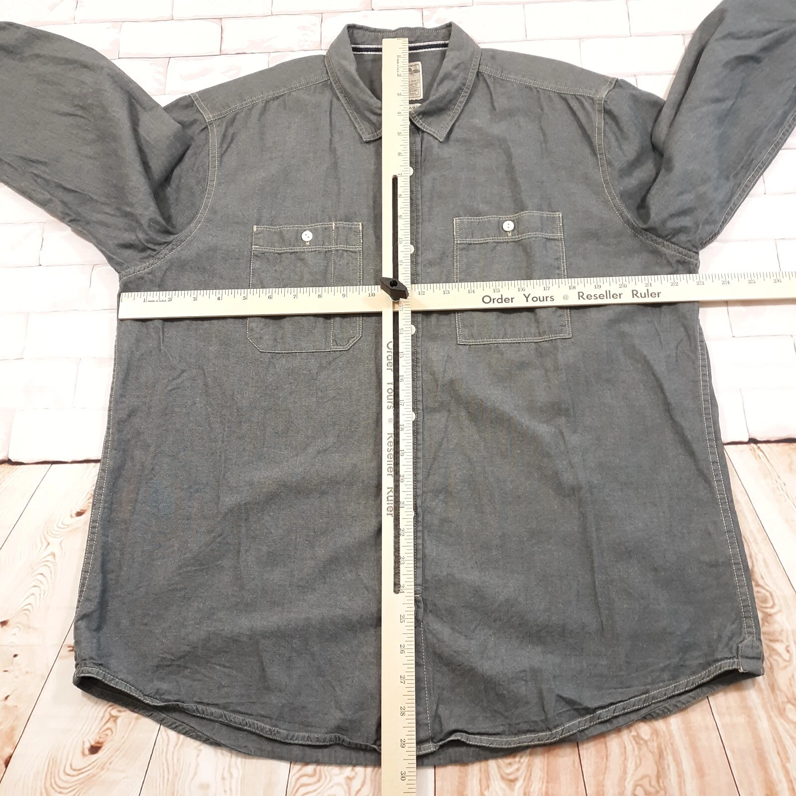burton london button up long sleeve cotton point collar shirt