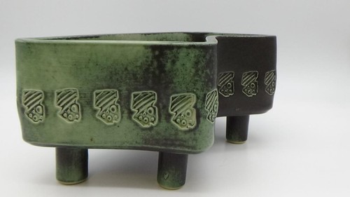 MCM De Colección Japonés Forma Libre Patas IKEBANA Platino Artista Firmado Enorme - Imagen 2 de 16