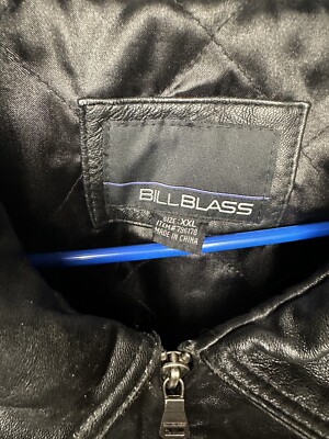 BILL BLASS ブラックレザー ジャケット Bill Blass black leather jacket size XXL | eBay