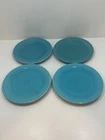 Fiesta Homer Laughlin Genuine Turquoise Blue  Bread Plate 6 1/4 in Set of  4