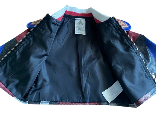 Disney Descendants Evie Jacket Girls 4 Red Black Faux Leather Full Zip Cropped - Picture 5 of 7