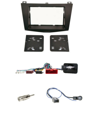PIONEER Radio Lenkrad Interface+Doppel 2-DIN Blende + Antenne für Mazda 3 ab2010