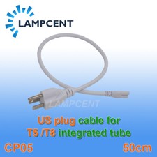 4-50 X Extension Cord, US Plug Power Cord Cable For T8/T5 Linkable LED Tube Bulb