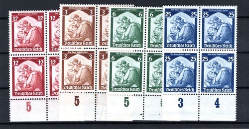 DR-3.Reich 565/68 Quattro Blocchi ** MNH MINT 480EUR (CA7470