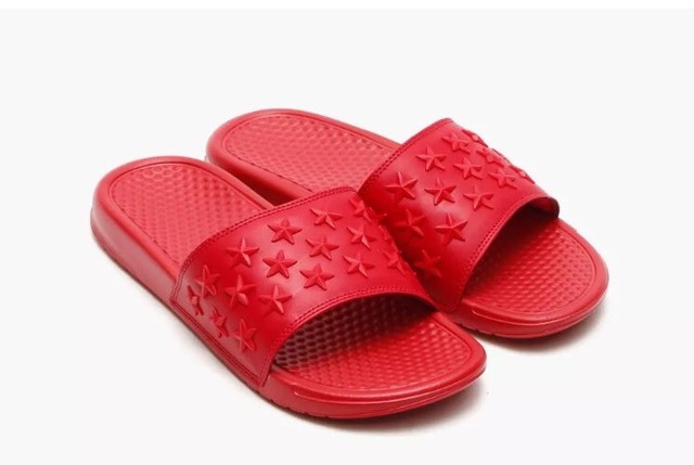 red nike slide