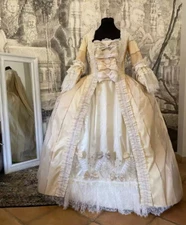 Francaise Rococo Baroque Court Gown Marie Antoinette Ball Dress 18th Century
