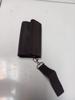 Omega Clutch Handbag Women Brown Nylon Organizer Bifold ID Cards coin pouch