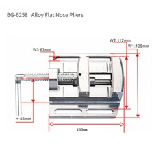 CMC Milling Machine Tool Bench Clamp Jaw Mini Table Vice Plain Parallel-jaw 6258