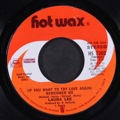 LAURA LEE: (if you want to try love again) remember me HOT WAX 7'' Single 45 RPM