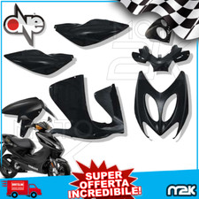 KIT CARENE PLASTICHE 7 PEZZI COMPLETE NERE MBK NITRO YAMAHA AEROX 50 1997 2012