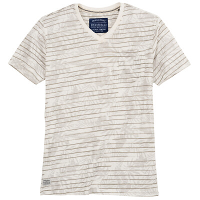 Redfield modisches Übergrößen T-Shirt offwhite floral