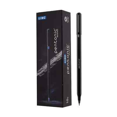 Pentonic LINC Ball Point Pen (Black Ink)- Pack of 10  Sleek Matte Finish  German