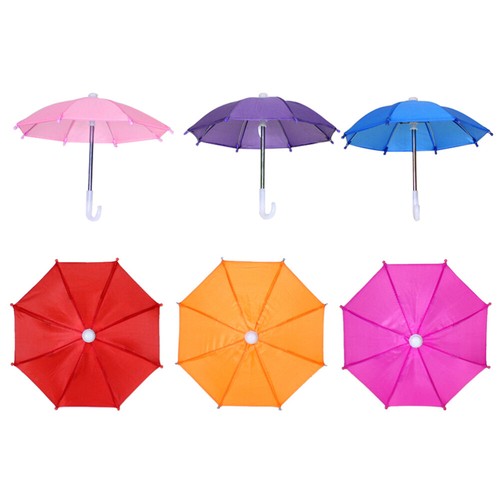 6PCS Mini Umbrellas Toy Kids Mini Umbrella Toy Tiny Umbrellas Photography Props - Picture 5 of 12