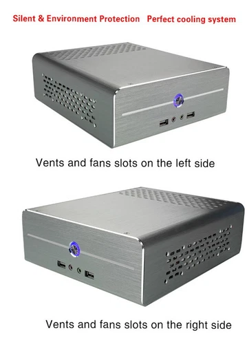 Boîtier ALU Mini-ITX 81x200x236mm (alimentation optionnelle)