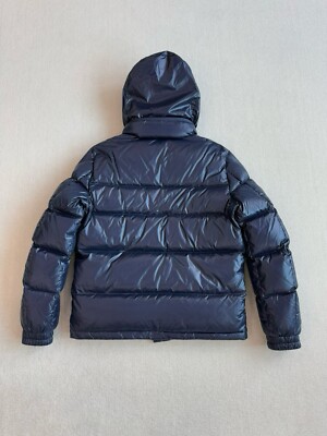 Moncler SKARSTIND SHORT DOWN JACKET Dark Navy $1625 SZ 1 | eBay