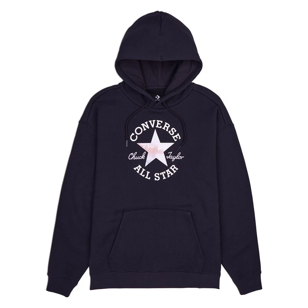 Patch Hoodie Black Graphic eBay | women 10024525A03 Converse Chuck Sweatshirts OS