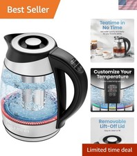 Electric Kettle with Temperature Control, 5 Presets LED Indicator Lights, Rem...