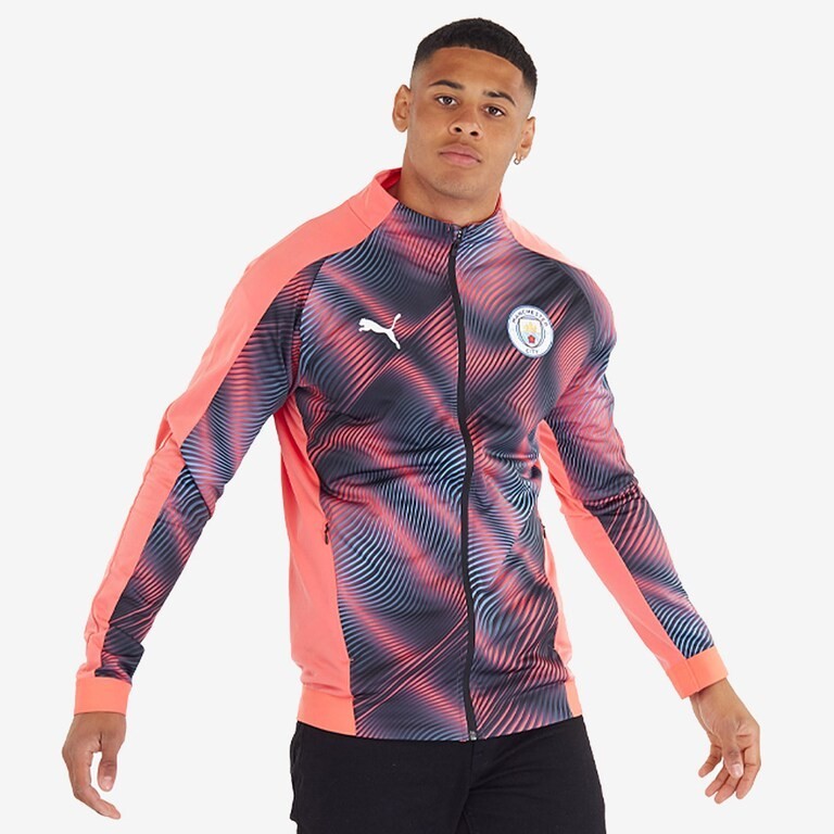 Puma Manchester City FC Peach/Black Stadium League Soccer DryCELL Jacket MHD-612