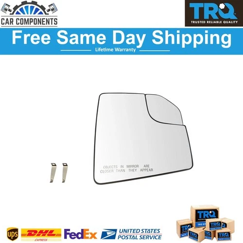 New Mirror Glass with Spotter Heated Passenger Side RH For Ford F150 Pickup