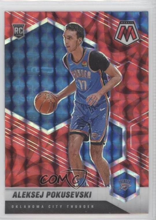 2020-21 Panini Mosaic Rookie Reactive Red Prizm Aleksej Pokusevski #226 0wr0
