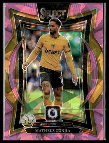 2024-25 Panini Select Premier League #26 Matheus Cunha Pink Ice