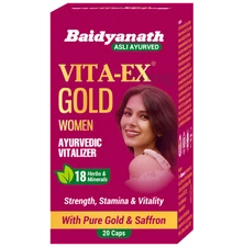 Baidyanath VITA EX GOLD WOMEN 20 Capsules Boosts Stamina, Sensitivity