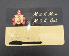 Vintage M&K Audio “M & K Man / M & K Gal” Membership Card – Miller & Kreisel...