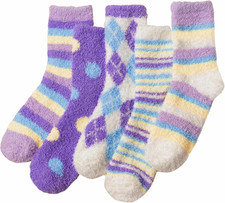 Fuzzy Socks for Women, Fluffy Cozy Slipper Socks Christmas Valentines Day Gift,