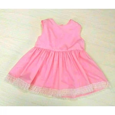 Vintage Girl Lace Party Dress Pink Sleeveless  Size 3T Toddler Miniworld