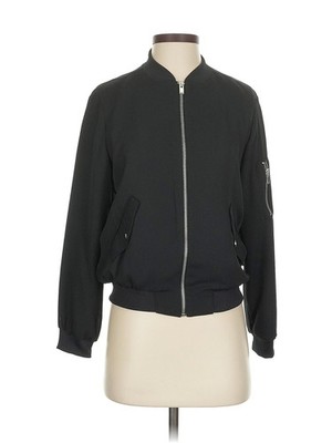 Zara Basic Women Black Track Jacket XS