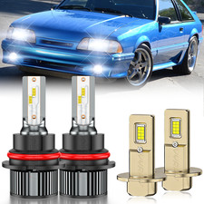 For Nissan Maxima 1986-1992 1995-1999 6000k Led Headlight Fog Light Bulbs Combo