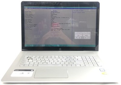 HP Envy 17-u273cl, i7-8550U @1.80GHz, 16GB RAM, NVIDIA GeForce MX150, No SSD/OS