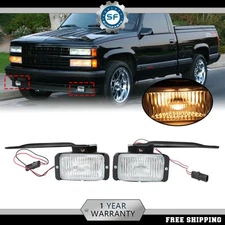 Bumper Fog Lights Driving Lamps Fit For Chevy GMC C/K 1500 1988-1997 Left+Right