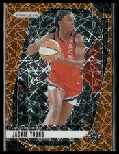 2024 Panini Prizm WNBA #1 Jackie Young Orange Velocity Prizms