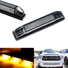3pcs Smoke Lens Led Grille Running Light Kit For 2014-21 Tundra Wtrd Pro Grill 3pcs Smoke Lens Led Grille Running Light Kit For 2014-21 Tundra Wtrd Pro Grill