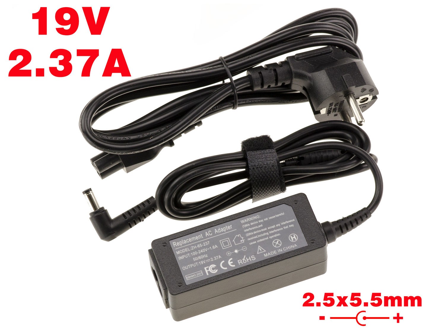 Chargeur PC portable 19V 2.37A Toshiba pour le télétravail
