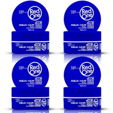 4X RedOne Blue Aqua Hair Gel Wax 150ml 5.07 fl oz Edge Control Braid Gel