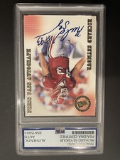Richard Seymour signed 2001 Press Pass SE Rookie Card Autograph Football HOF PSA. rookie card picture