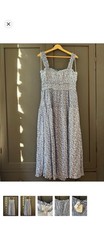 GAP X Doen Blue Floral Dress. L. Fits 12-14. NEW