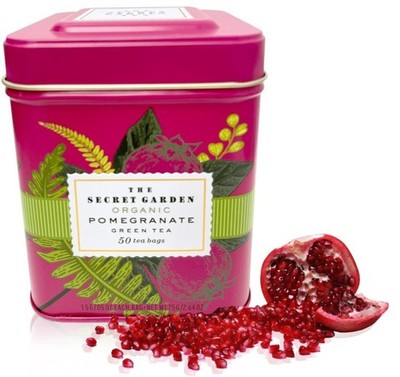 Secret Garden USDA Organic Pomegranate Green Tea   50 Tea Bags