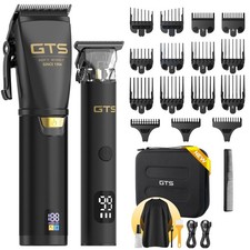 GTSPRO Hair Clippers for Men Professional, Cordless 2 in 1, 2p-black