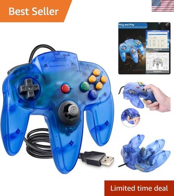 Wired N64 Game Controller for PC, Mac, Raspberry Pi - Retro Charms Await!