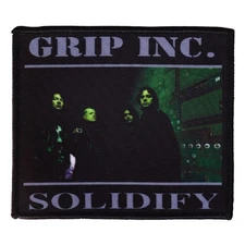 Grip Inc. - Solidify Sew On Printed Patch New Vintage Official Merch.