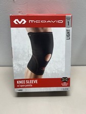 New McDavid 402 Knee Sleeve With Open Patella Size LARGE