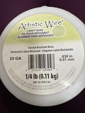 Artistic Wire Beadalon Brass Craft Wire 20 Gauge Non Tarnish