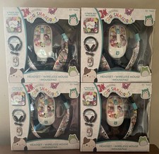 Squishmallows Headset with Microphone, Wireless Mouse, and Mouse Pad Tech Bundle