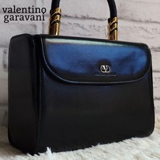 VALENTINO GARAVANI Handbag Top handle Logo hardware Vintage Authentic From Japan